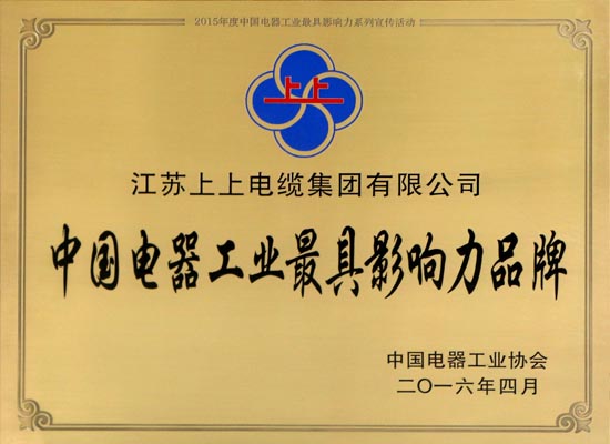 鸿运国际电缆在浙斩获两项大奖 闪灼中国电器工业行业盛典