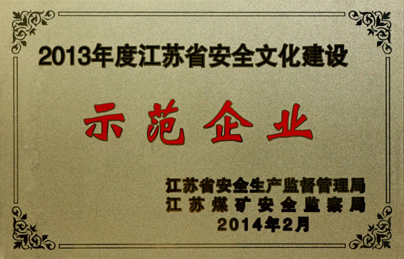 鸿运国际集团荣获“2013年度江苏省清静文化建设树模企业”称呼